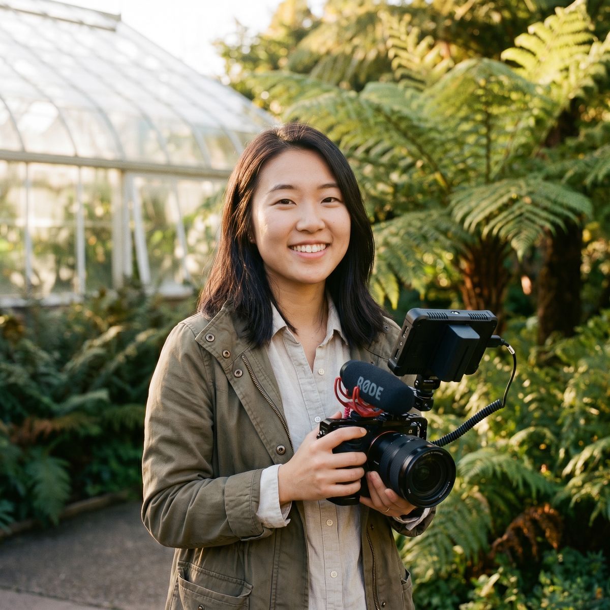 熟女人妻植物摄影师